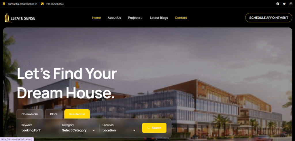 Estate Sense Website